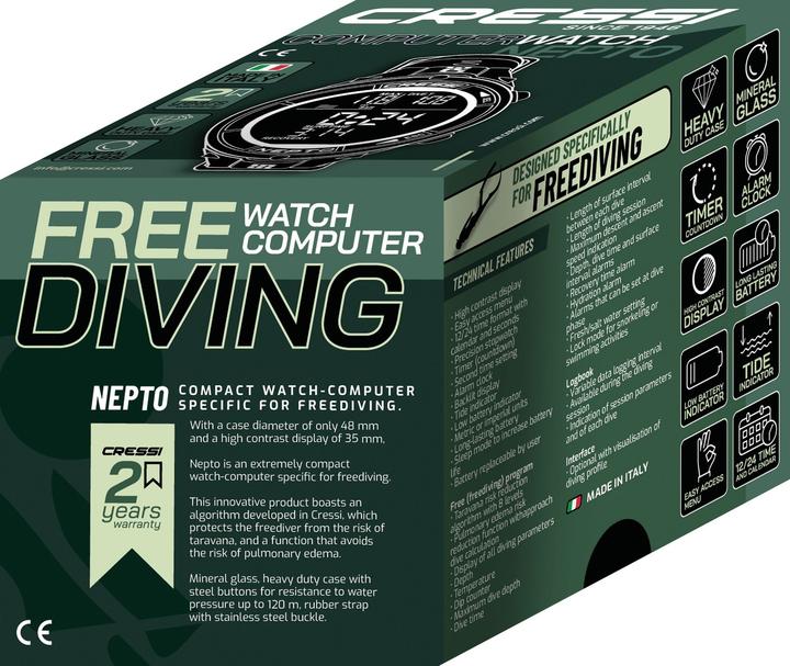 Actual product image Cressi Nepto computer clock