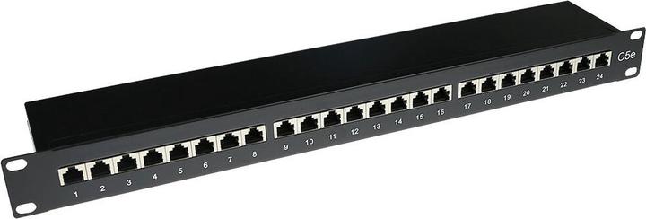 Productafbeelding ACT Categorie: CAT5E. Categorie: CAT5E patchpaneel 24p stp c5e+cover