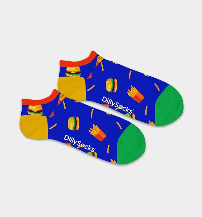 Produktbild DillySocks Short Burger n' Fries (Einzelpack, 41 - 46)