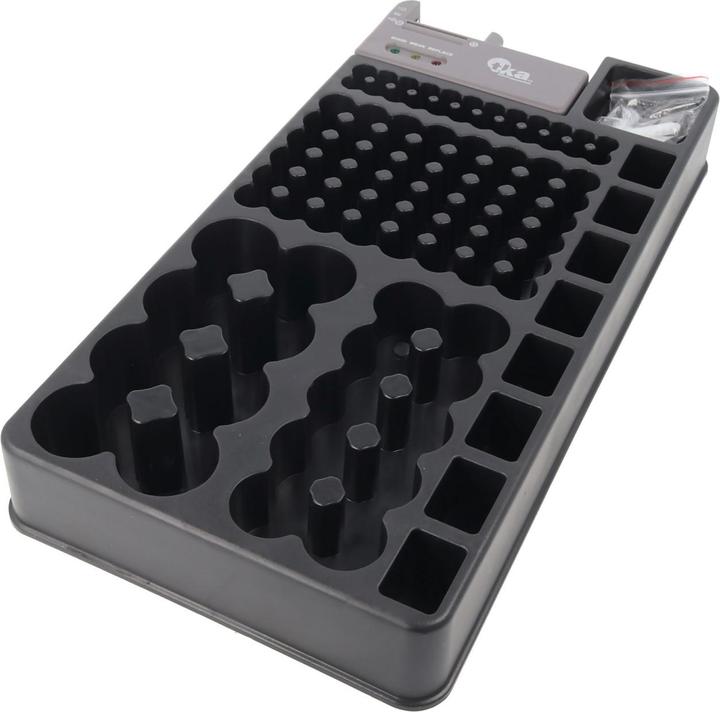 Actual product image AccuCell 2in1 Battery Organiser, Universal Battery Box for 1-110 Battery or Batteries