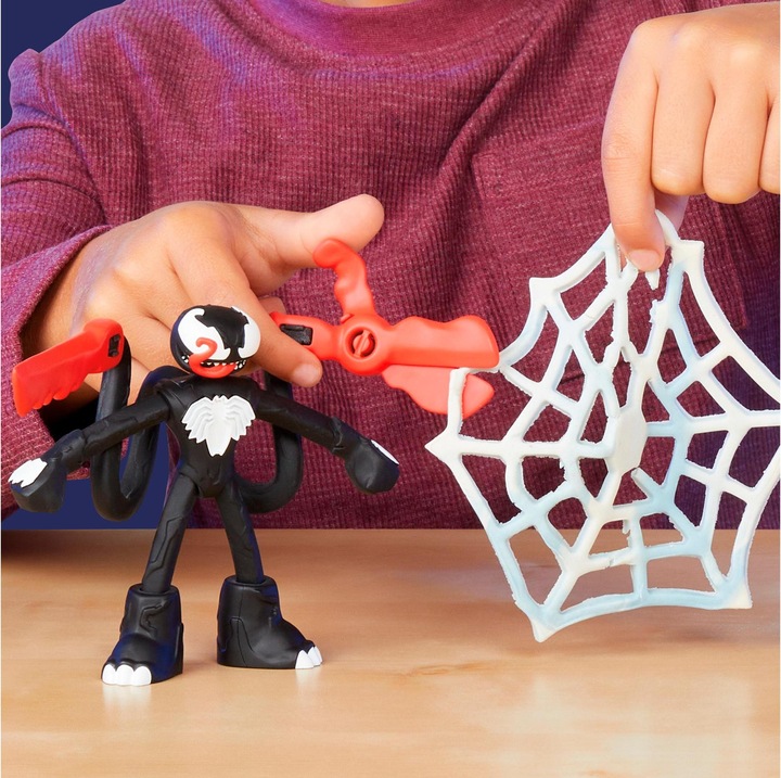 Actual product image Play-Doh Spider-Man web action