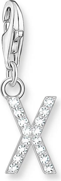 Image du produit Thomas Sabo Charm pendentif lettre X avec pierres blanches en argent (Argent 925)