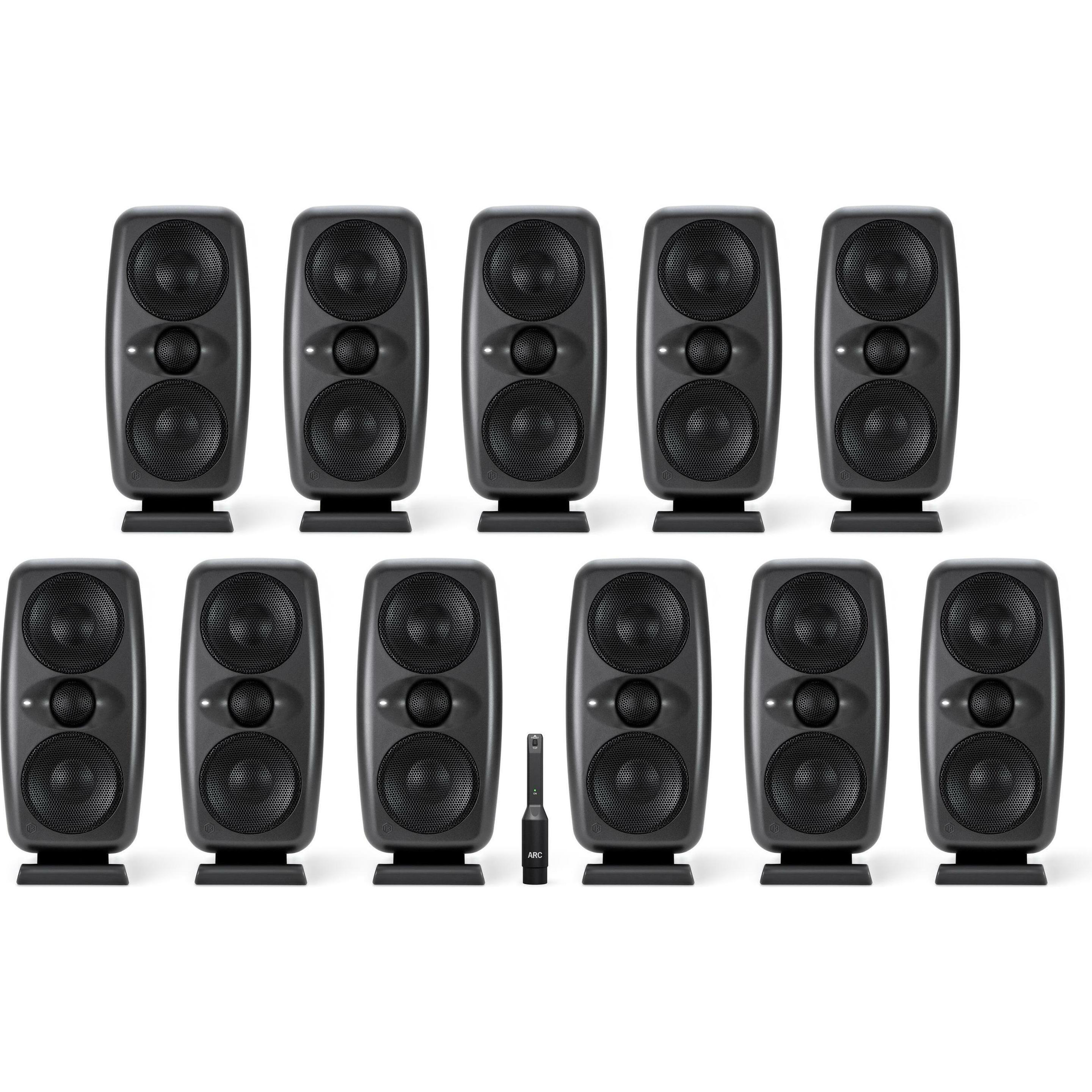 IK Multimedia Studiomonitore iLoud MTM MKII Immersive Bund Schwarz (Aktiv, 1 Stk., 1x 100 W), Monitor Lautsprecher, Schw...