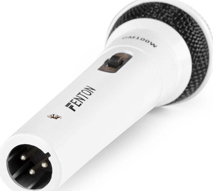 Actual product image Fenton Microphone DM100W White
