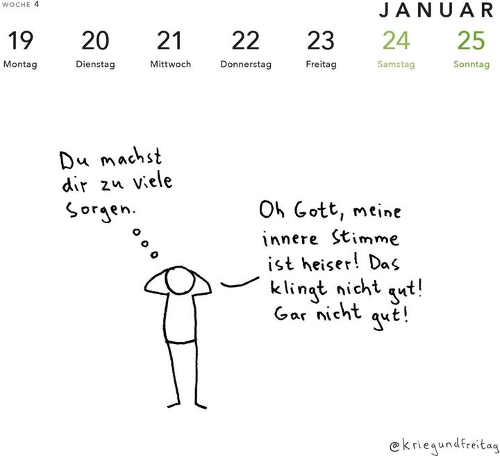 Produktbild kriegundfreitag: Postkartenkalender 2026