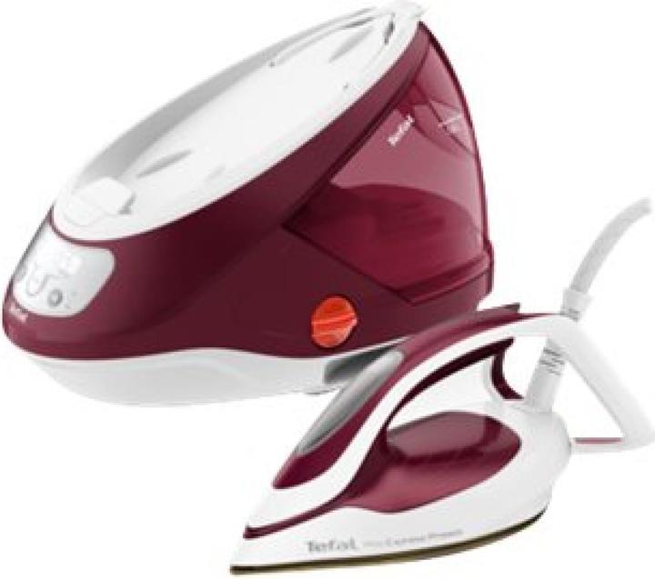 Actual product image Tefal GV9220 Steam Ironing Station Durilium AirGlide Autoclean soleplate Burgundy (2600 W, 540 g/min)