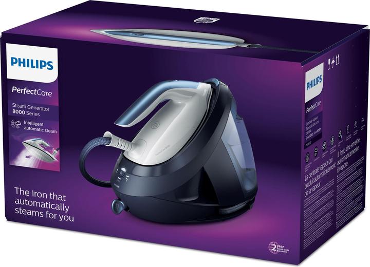 Actual product image Philips PSG8030/20 steam ironing station SteamGlide Elite soleplate Blue (2700 W, 600 g/min)