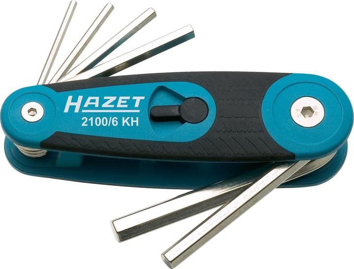 Produktbild HAZET Winkelschraubendreher Satz 2100/6KH ∙ Innen Sechskant Profil ∙ Anzahl Werkzeuge: 6