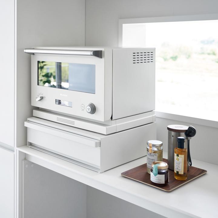 Image du produit Yamazaki Tablette coulissante avec tiroir pour la ligne de cuisine TOWER