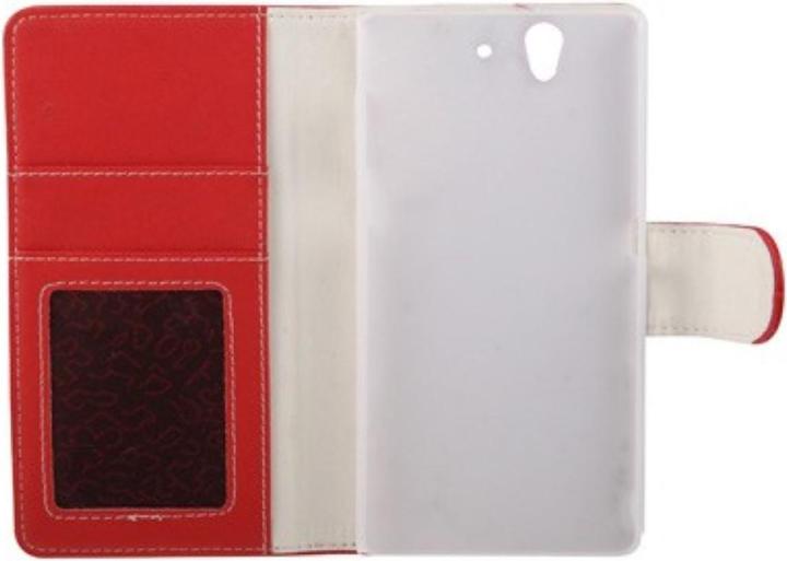 Produktbild König Design Handyhülle Tasche Sony Xperia Z / L36H / C6603 rot (Sony Xperia Z)