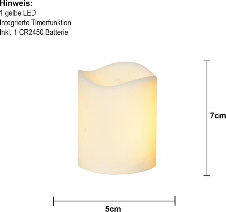 Produktbild Star Trading LED Grablicht Flame Kerze (1x)
