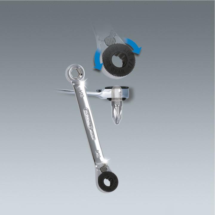Actual product image KS Tools GEARplus Mini Bit Switch Ratchet Ring Wrench