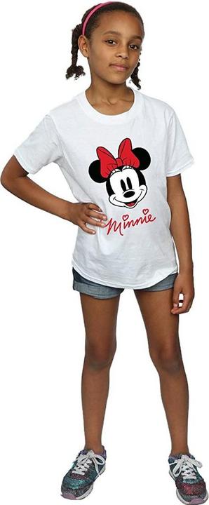 Actual product image Disney Girls Minnie Mouse Face Cotton T-Shirt (128)