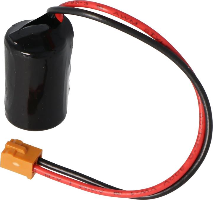 AccuCell Battreie CPM2A-BAT0 für die Batterie Omron CJ1, CPM2A, CQM1H, NS7 mit Stecker braun (1 Stk., C, 1000 mAh)