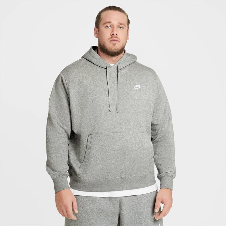 Produktbild Nike Herren M NSW Club Hoodie PO BB Sweatshirt, dk Grey Heather/Matte Silver, 2XL (XXL)