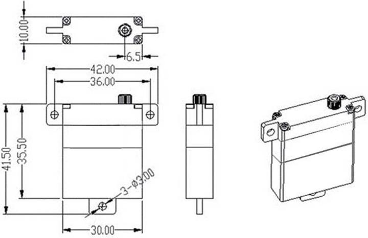 Produktbild Master Midi-Servo DS3010 Digital-Serv