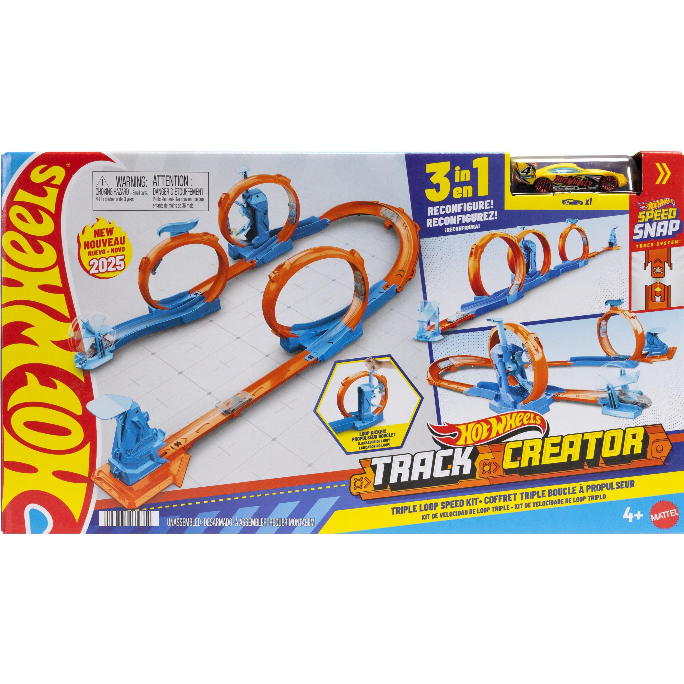 Hot Wheels Track Creator Triple Loop Kit