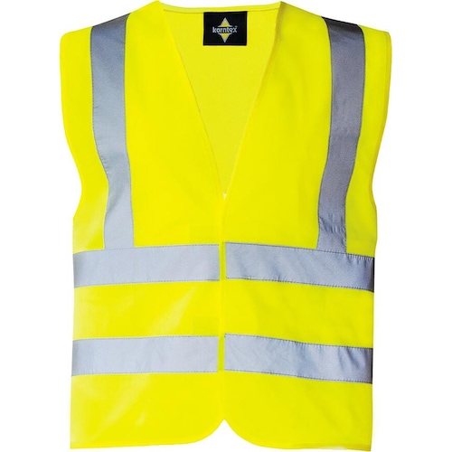 Korntex, Warnweste + Warnshirt, Warnweste mit 4 Reflexstreifen (L)