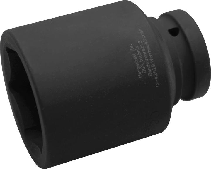 Actual product image BGS Impact Socket Hexagon, deep 25 mm (1") Drive 55 mm (55 mm)