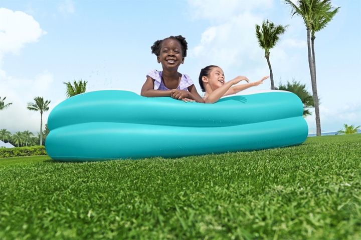 Image du produit Bestway Piscine familiale gonflable avec console centrale amovible Sippin' Summer™ 2,18 m x 2,18 m x 48 cm