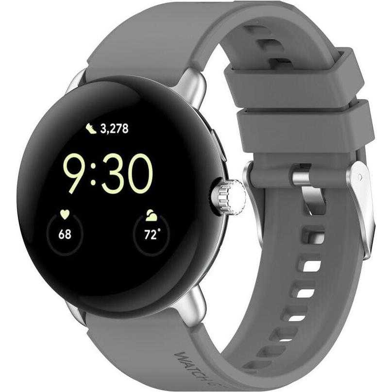 Strap-it Silikon Armband (Silikon), Uhrenarmband, Grau