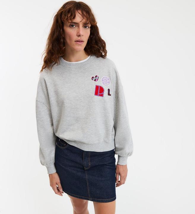 Produktbild La Redoute Collections Sweatshirt mit Aufnähern (XS)