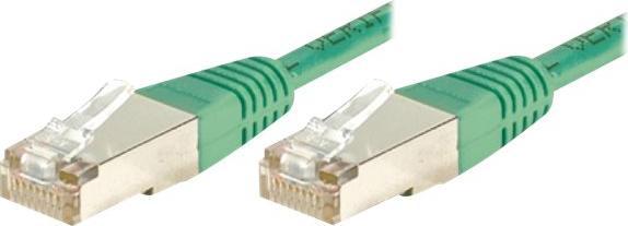 Actual product image Exertis Connect Patch cable F/UTP, CAT.6, green, 10.0 m Patch cable with especially narrow bend protection (F/UTP, CAT6, 10 m)