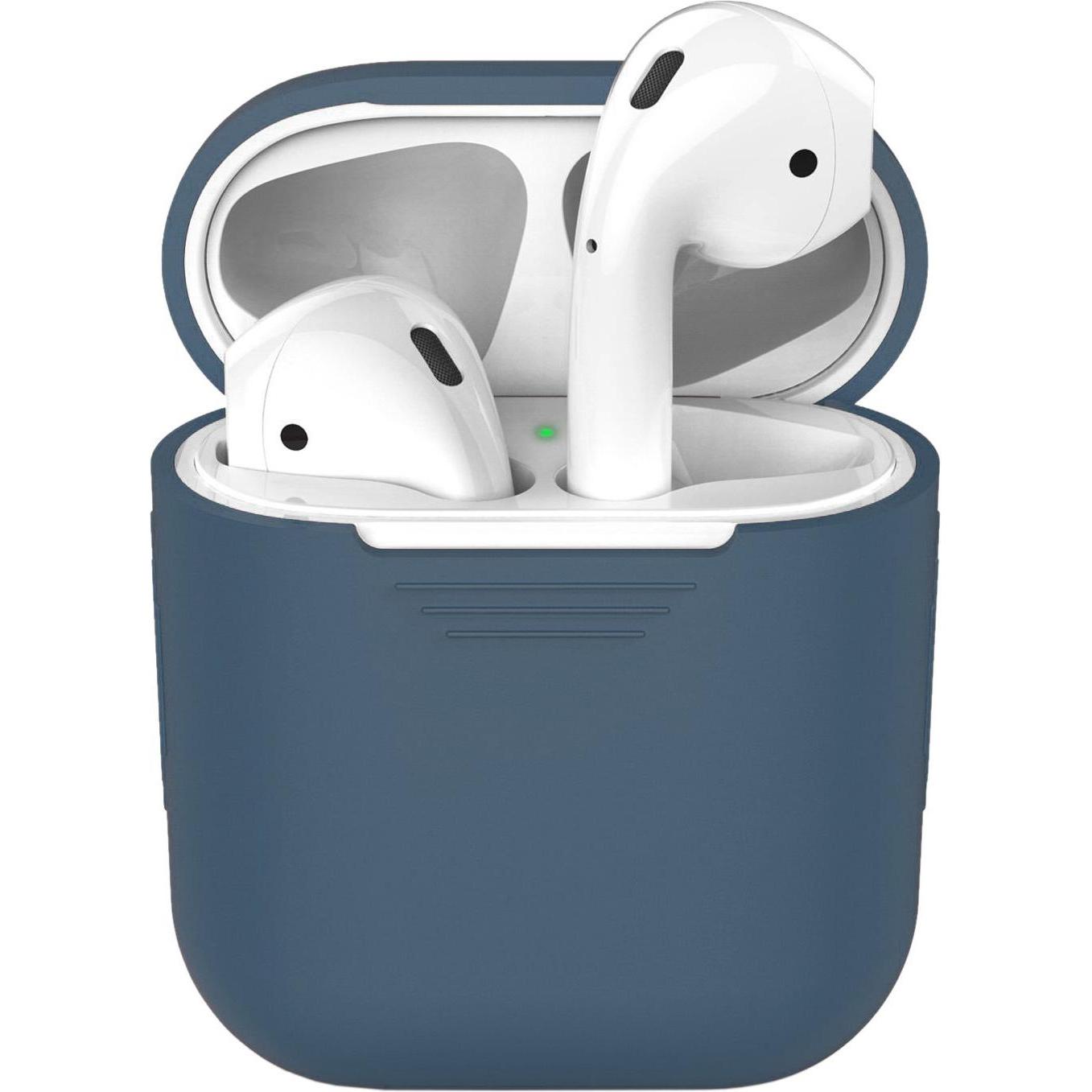 Thumbnail - JTI Schutzhülle für Airpods - Blau (Kopfhörer Hülle), Kopfhörertasche + Schutzhülle, Blau