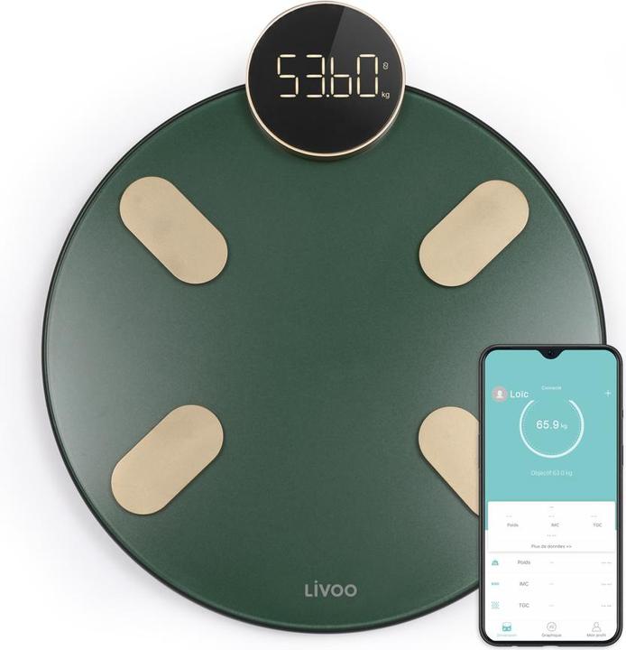 Produktbild Livoo Vernetzte Personenwaage (180 kg)