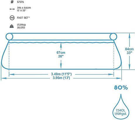 Produktbild Bestway Fast Set (396 x 84 cm)