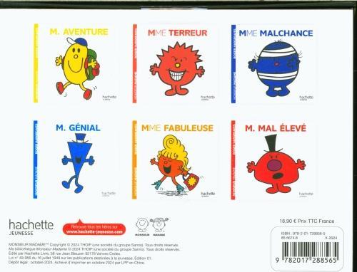 Image du produit Ma bibliothèque Monsieur Madame : coffret 6 titres (Français, Hargreaves Roger, Hargreaves Adam, 2024)