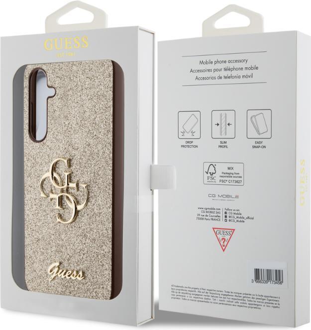 Produktbild Guess GUHCS23FEHG4SGD S23 FE S711 złoty/gold hardcase Glitter Script Big 4G (Samsung Galaxy S23 FE)