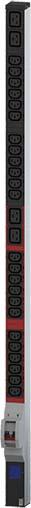 Image du produit Bachmann BN0500 48,26cm 19 pouces PDU 1U 24xC13 4xC19 mesure de puissance connexion CEE 32A bleu