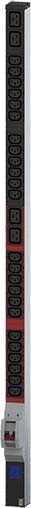 Actual product image Bachmann BN0500 48.26cm 19inch PDU 1HE 24xC13 4xC19 Power measurement connection CEE 32A blue