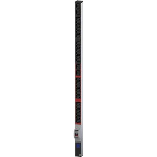 Thumbnail - Bachmann BN0500 48,26cm 19Zoll PDU 1HE 24xC13 4xC19 Leistungsmessung Anschluss CEE 32A blau, USV Zubehör