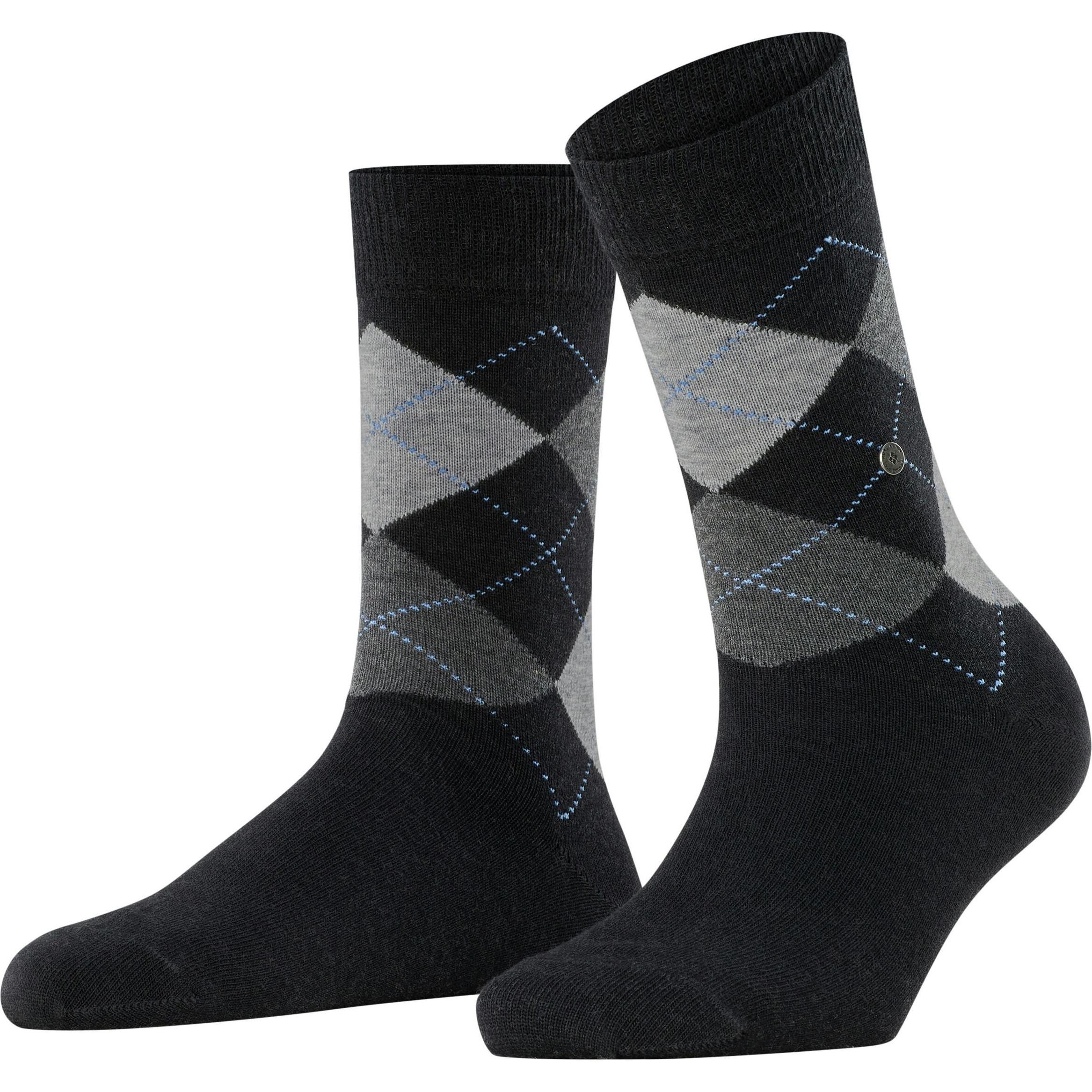Burlington, Damen, Socken, Queen, Schwarz, (36 - 41)