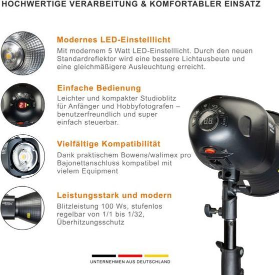 Actual product image Walimex pro Newcomer 100 II Set Single (100 W, Set)