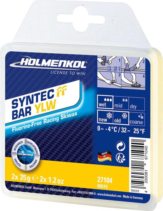 Image du produit Holmenkol Syntec FF Bar jaune 150 g Gleitwachs (Cire)