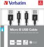 Actual product image Verbatim Micro USB Cable Sync & Charge 100cm black + 30 cm black (1 m, USB 2.0)
