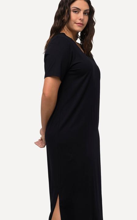 Immagine prodotto Ulla Popken Camicia da notte con modal, ricami traforati, scollo a V e mezze maniche (62)