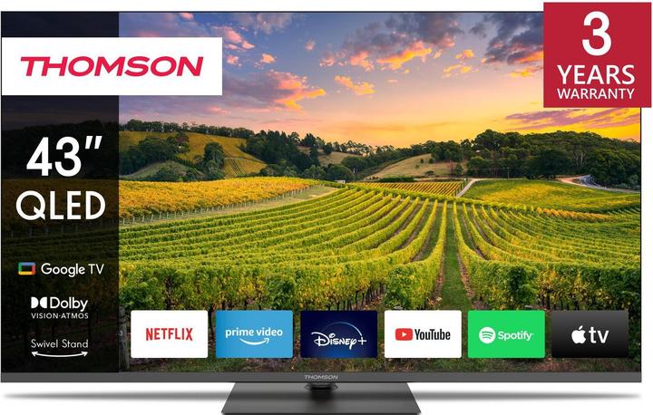 Actual product image Thomson 43QG5C14 QLed TV 43' Smart Google (43", QLED, 4K)