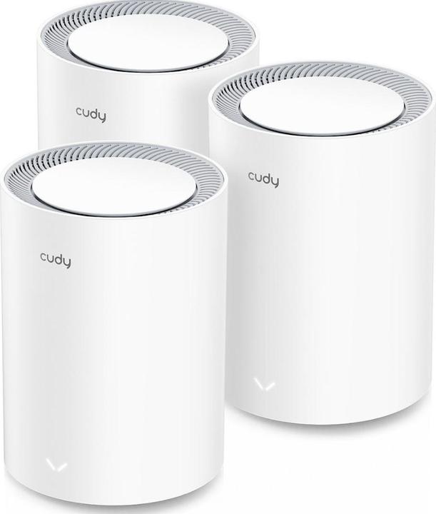 Immagine prodotto Cudy M1800 3-pack Dual-band ( / ) Wi-Fi 6 (802.11ax) Bianco 1 Interno
