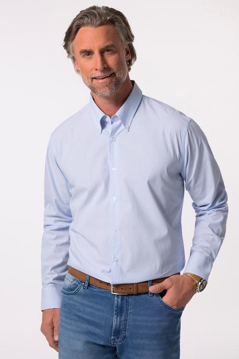 Produktbild Boston Park Streifenhemd, Langarm, Buttondown-Kragen, Comfort Fit (6XL)