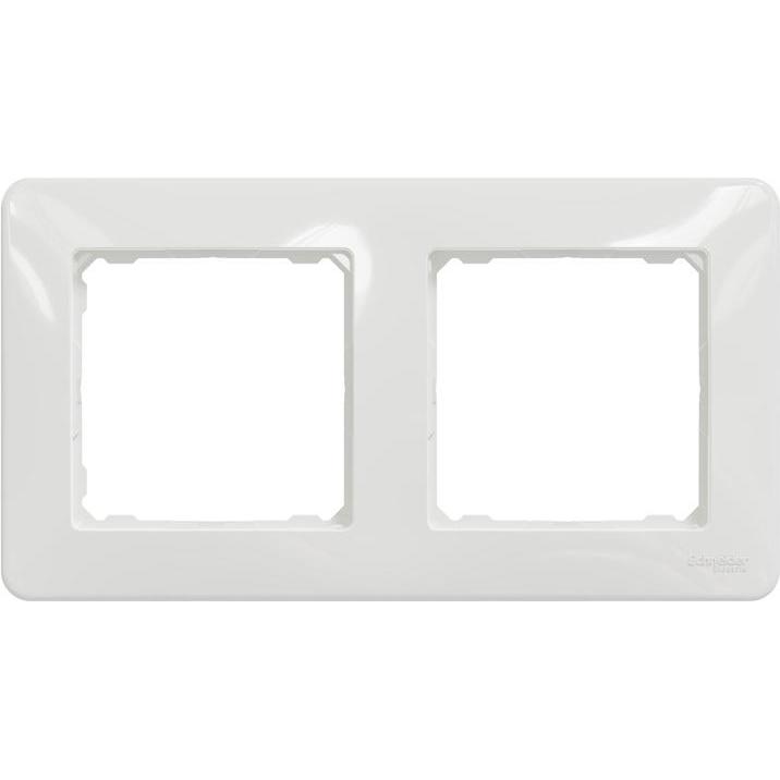 Schneider, Zubehör Schalterprogramm, FRAME 2PL SDD311802 WHITE