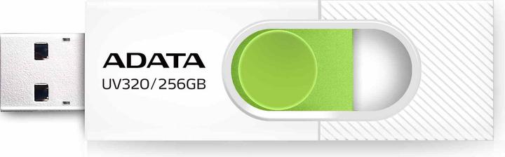 Actual product image Adata Pendrive UV320 USB3.2 white-green (256 GB, USB-A)