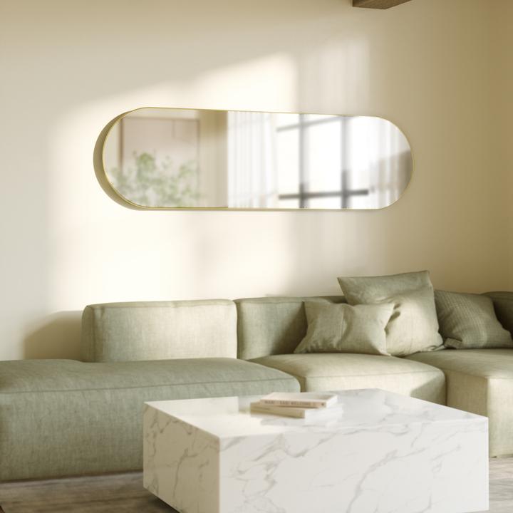 Actual product image Umbra HUBBA PILL MIRROR 157x45 BRASS