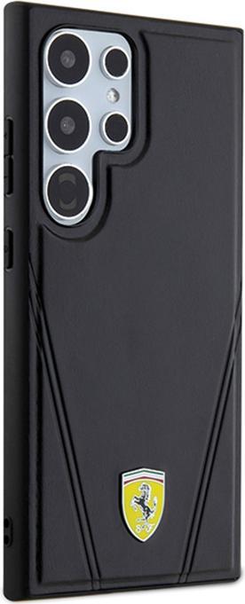 Actual product image Ferrari FEHMLP3BAK S928 czarny/black hardcase Hot Stamp V Lines MagSafe (Samsung Galaxy S24 Ultra)