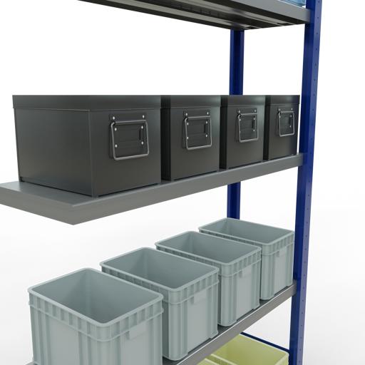 Actual product image Schulte Lagertechnik MULTIplus250 boltless add-on bay system with length bolts