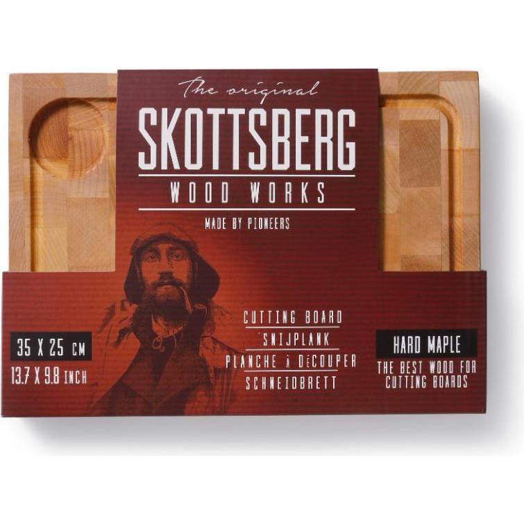 Thumbnail - Skottsberg Schneidbrett 35 x 25 x 3.5 cm, Ahorn Holz, Stirnholz, Schneidebrett, Braun
