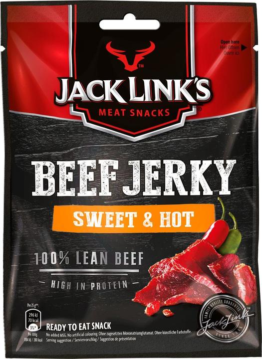 Actual product image Jack Link's Meat snack Beef Jerky Sweet and Hot (25 g)